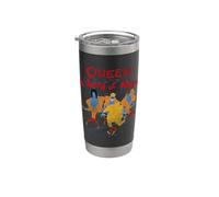 Logotipo clásico Queen A Kind of Magic Vaso térmico de acero inoxidable de doble pared