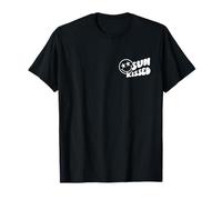 Logotipo con bolsillo de cara feliz y ojo de estrella besado por el sol, estilo retro veraniego Camiseta