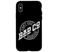 Logotipo de Bad Company Can't Get Enough Circle Carcasa para iPhone X/XS
