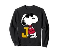 Logotipo de béisbol clásico deportivo retro de Peanuts Joe Cool Snoopy Sudadera