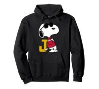Logotipo de béisbol clásico Deportivo Retro de Peanuts Joe Cool Snoopy Sudadera con Capucha