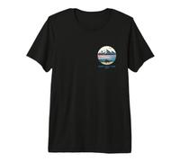 Logotipo de Bolsillo de Bisonte de The Great Salt Lake Trail Utah Camiseta Premium
