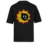 Logotipo De Bomba De Sam Serious Camiseta Extragrande Holgada Negra Unisex Unisex Black tee Baggy Oversized T-Shirt