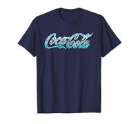 Logotipo de Coca Cola Surf Infill Camiseta, Hombre, Azul Marino, M