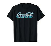 Logotipo de Coca Cola Surf Infill Camiseta, Hombre, Negro, 4XL