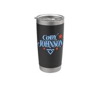 Logotipo de Cody Johnson Star Vaso térmico de acero inoxidable de doble pared