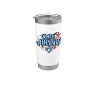 Logotipo de Cody Johnson Star Vaso térmico de acero inoxidable de doble pared