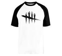 Logotipo De Dead by Daylight Blance Camiseta De Béisbol Mangas Cortas Unisex White Baseball tee Tshirt