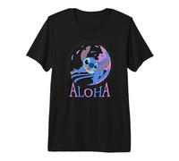 Logotipo de Disney Lilo & Stitch Aloha Happy Surfer Camiseta premium