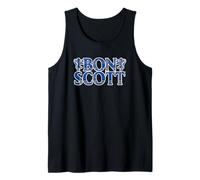 Logotipo de doble león de tartán azul de Bon Scott Camiseta sin Mangas