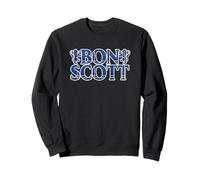 Logotipo de doble león de tartán azul de Bon Scott Sudadera