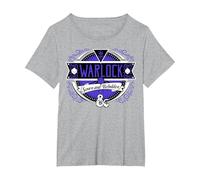 Logotipo de Dungeons & Dragons Warlock Sworn and Beholden Camiseta, Mujer Tallas Grandes, Gris Jaspeado, 2XL Grande