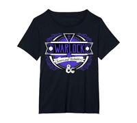 Logotipo de Dungeons & Dragons Warlock Sworn and Beholden Camiseta, Mujer Tallas Grandes, Negro, 2XL Grande