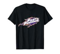 Logotipo de Fast & Furious Purple And Orange Flames Camiseta