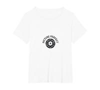 Logotipo de fotografía de Lente de cámara Camiseta, Mujer Tallas Grandes, Blanco, 1XL Grande