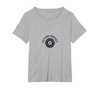 Logotipo de fotografía de Lente de cámara Camiseta, Mujer Tallas Grandes, Gris Jaspeado, 3XL Grande