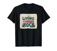 Logotipo de Funny Living Under a Rock Camiseta
