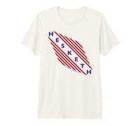 Logotipo de Hesketh Racing, campeón del Mundo, con Franjas Retro limpias Camiseta Premium
