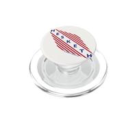 Logotipo de Hesketh Racing, campeón del Mundo, con Franjas Retro limpias PopSockets PopGrip para MagSafe