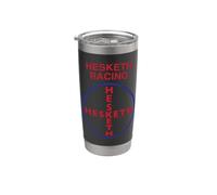 Logotipo de Hesketh Racing, equipo campeón del mundo, clásico, limpio y retro Vaso térmico de acero inoxidable de doble pared