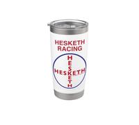 Logotipo de Hesketh Racing, equipo campeón del mundo, clásico, limpio y retro Vaso térmico de acero inoxidable de doble pared