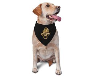 Logotipo De La Legión Extranjera Francesa Pañuelo para Perro Moda Bandana para Perro Transpirable Pañuelo Triangular para Boda Cumpleaños Fiestas