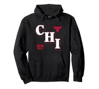 Logotipo de la NBA Chicago Bulls Angled Sudadera con Capucha