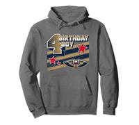 Logotipo de la NBA New Orleans Pelicans para el 4º cumpleaños de los niños con Estrellas Sudadera con Capucha