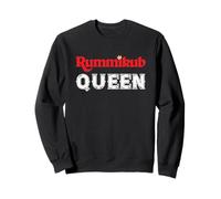 Logotipo de la reina Rummikub con corona real noble Sudadera