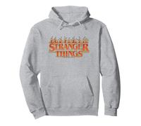 Logotipo de Llama Naranja Stranger Things Sudadera con Capucha