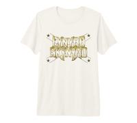 Logotipo de Lynyrd Skynyrd, Campesino sureño, Vintage, Rock de los 70, Dorado Camiseta Premium