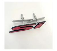 Logotipo de Metal 3D SI, Rejilla Delantera del Maletero Trasero, Insignia automática, Pegatina cromada, Emblema de Coche, Accesorio de Insignia(Grill Red Black)