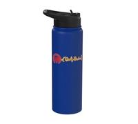 Logotipo de ODB Ol Dirty Ba-ard NeonBling Raw 90s Wu Tang Hip Hop Stainless Steel Insulated Water Bottle