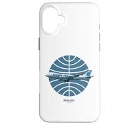 Logotipo de Pan Am Plane Over 1950s Carcasa para iPhone 16 Plus