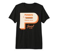 Logotipo de Peanuts Snoopy Social Club Best Friends BFF 50's Classic Camiseta Premium