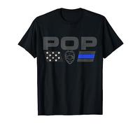 Logotipo de Police Pop Thin Blue Line Camiseta