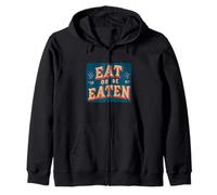 Logotipo de Pretty Eat or Be Eaten Sudadera con Capucha