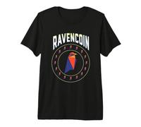 Logotipo de Ravencoin Circle para Crypto Mining Raven Coin Miner RVN Camiseta Premium
