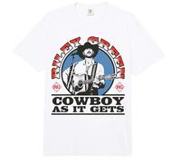 Logotipo de Riley Green Cowboy As it Gets Comfort Colors Adult Heavyweight T-Shirt