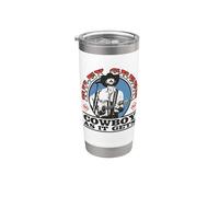 Logotipo de Riley Green Cowboy As it Gets Vaso térmico de acero inoxidable de doble pared