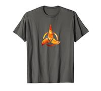 Logotipo de Star Trek Klingon Camiseta, Hombre, Asfalto, L