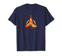 Logotipo de Star Trek Klingon Camiseta, Hombre, Azul Marino, L