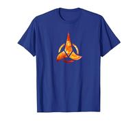 Logotipo de Star Trek Klingon Camiseta, Hombre, Azul Real, 3XL