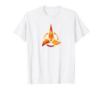 Logotipo de Star Trek Klingon Camiseta, Hombre, Blanco, 5XL