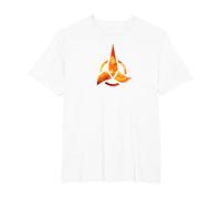 Logotipo de Star Trek Klingon Camiseta, Hombre Tallas Grandes, Blanco, 4X Alto
