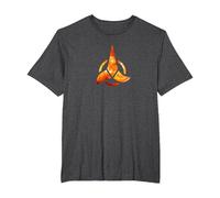 Logotipo de Star Trek Klingon Camiseta, Hombre Tallas Grandes, Jaspeado Oscuro, 3X Alto