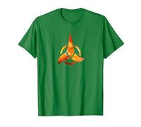 Logotipo de Star Trek Klingon Camiseta, Hombre, Verde Kelly, L