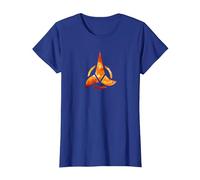 Logotipo de Star Trek Klingon Camiseta, Mujer, Azul Real, 3XL