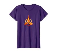 Logotipo de Star Trek Klingon Camiseta, Mujer, Morado, 3XL
