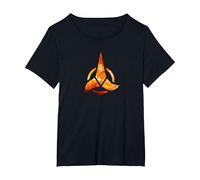 Logotipo de Star Trek Klingon Camiseta, Mujer Tallas Grandes, Negro, 4XL Grande